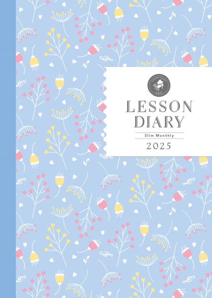 ピアノ指導者お役立ち　レッスン手帳２０２５スリム　【マンスリー】