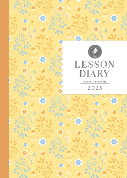 ピアノ指導者お役立ち　レッスン手帳２０２５　【マンスリー＆ウィークリー】