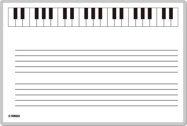五線ホワイトボード(A3)