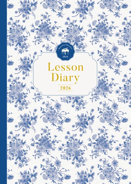 ピアノ指導者お役立ち　レッスン手帳2026　【マンスリー&ウィークリー】