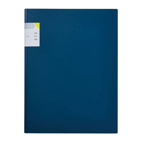 カキコホルダ－　２ポケット　ネイビー【発注単位：５冊】