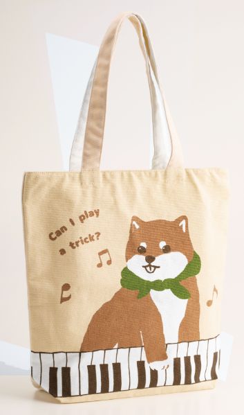 トートバッグ　まめしば鍵盤