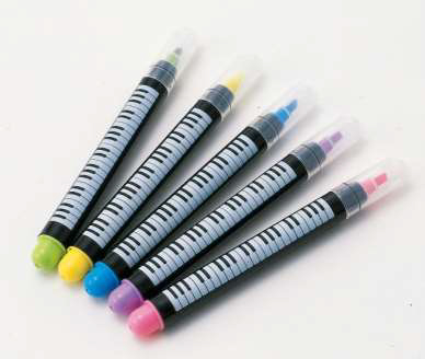 5色ラインマーカー鍵盤