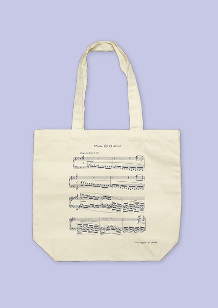 譜面トートバッグ「革命のエチュード」