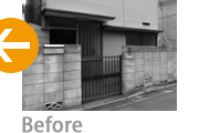 外装実例 Before(東京都調布市 M邸の場合)